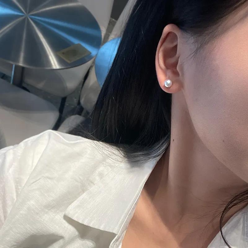 SEATINE Saltwater Pearl Stud Earrings Women's-1