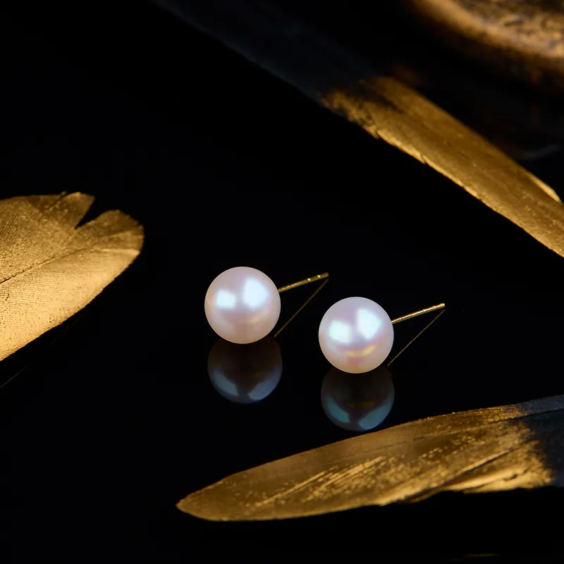 SEATINE Freshwater Pearl Stud Earrings Women's-2