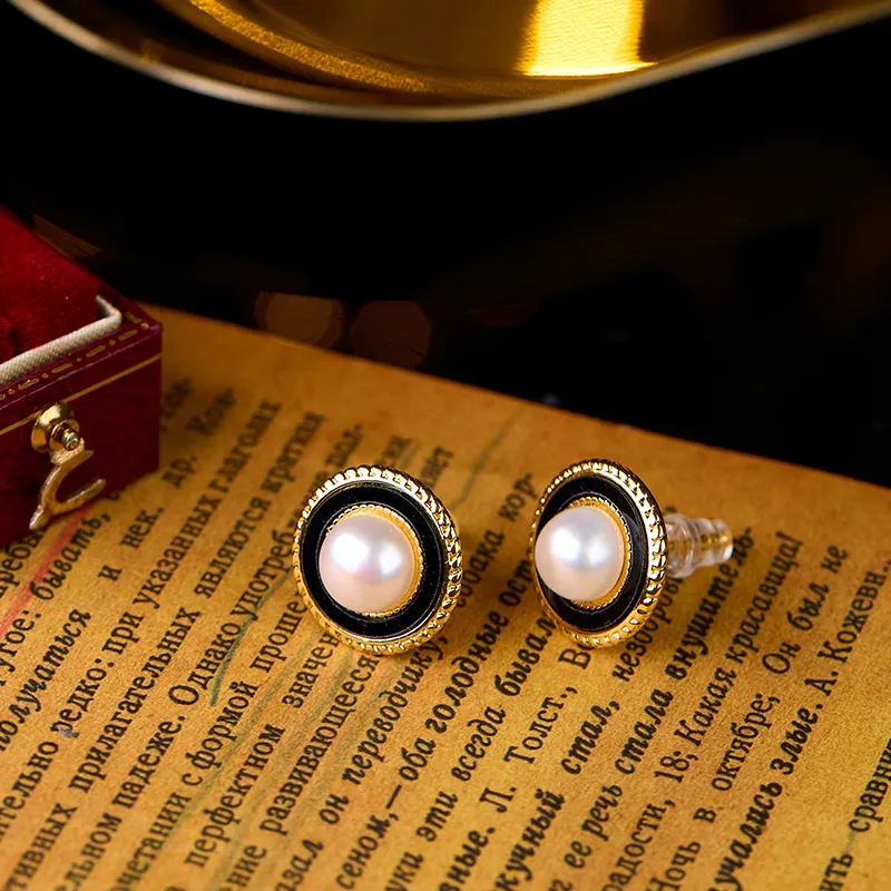SEATINE Freshwater Pearl Stud Earrings Women's-2