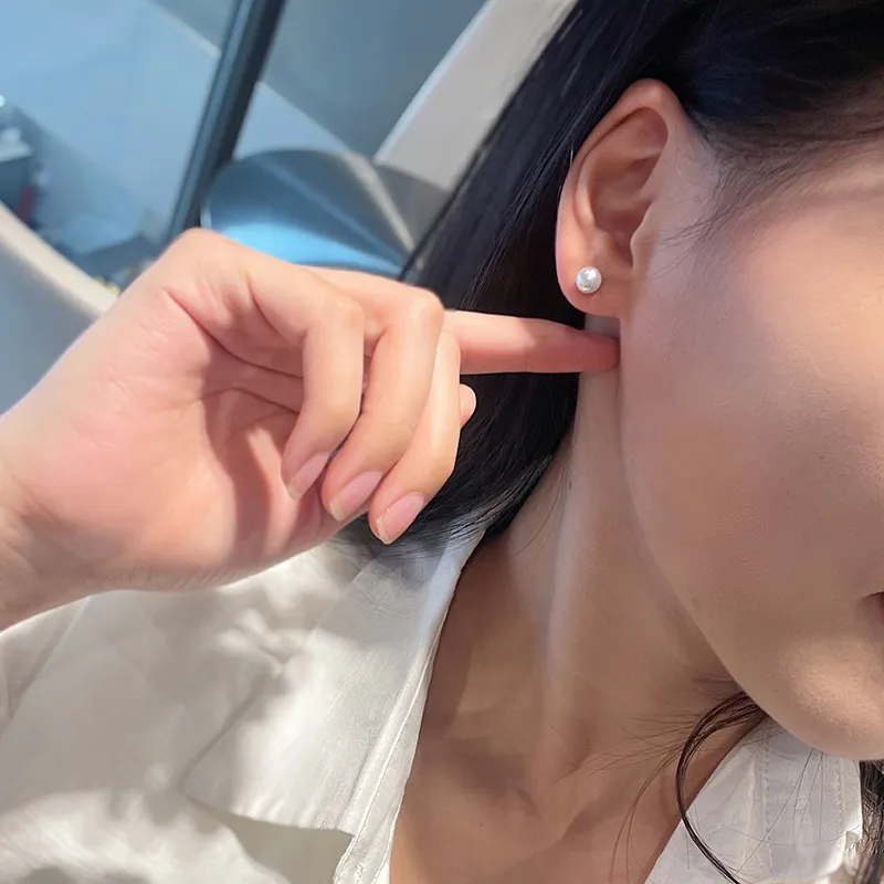 SEATINE Saltwater Pearl Stud Earrings Women's-2