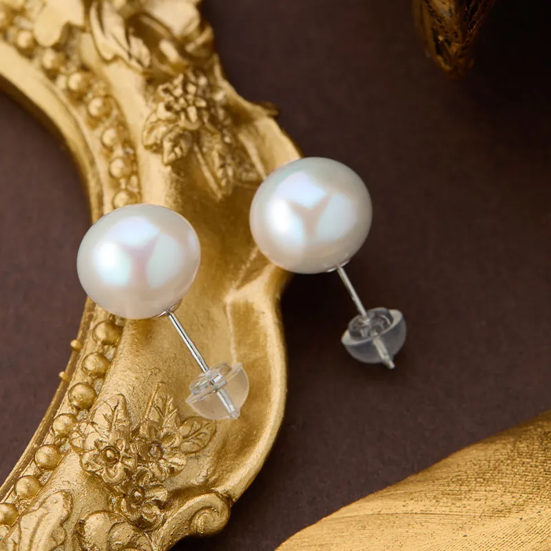 SEATINE Freshwater Pearl Stud Earrings Women's-2