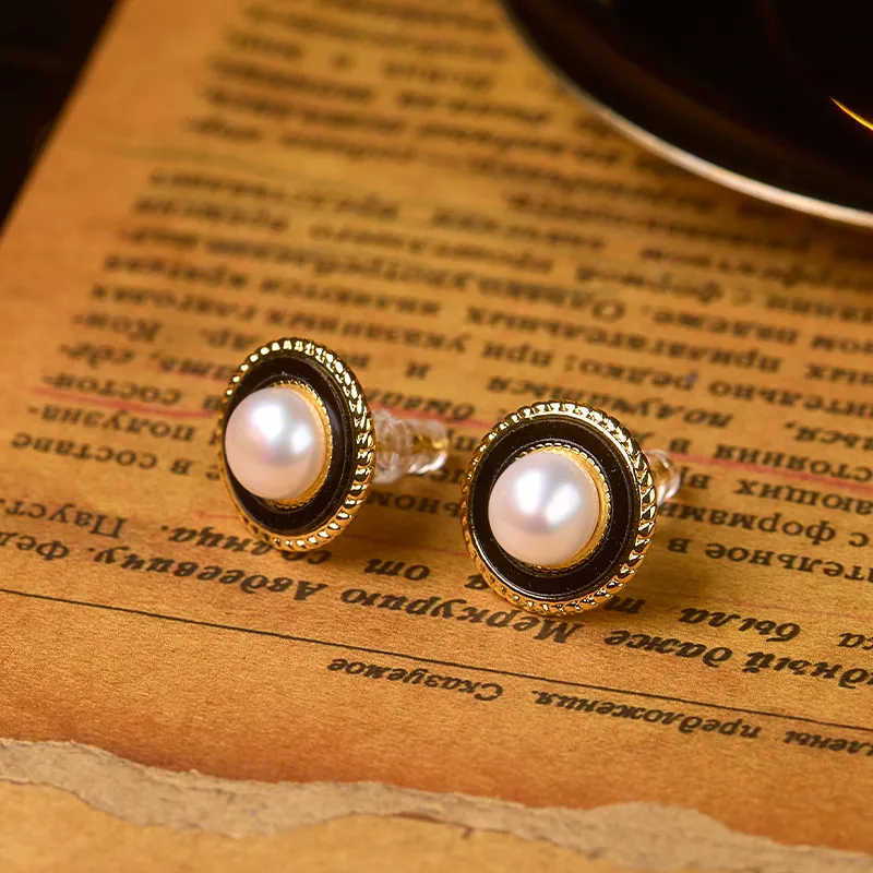 SEATINE Freshwater Pearl Stud Earrings Women's-3