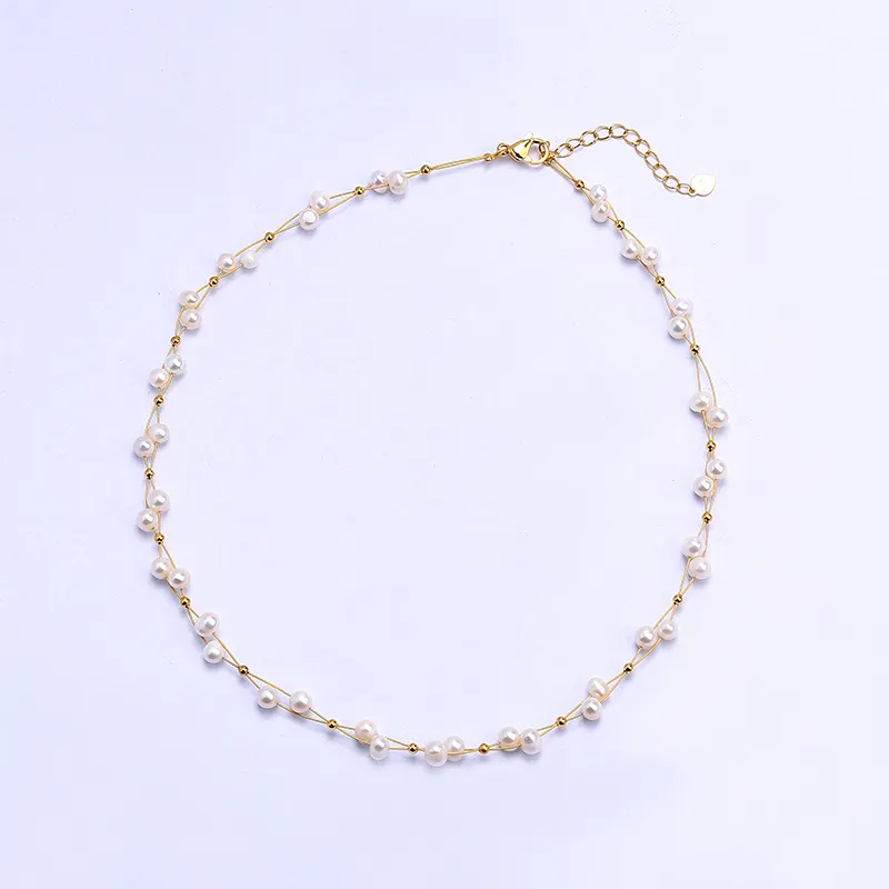 SEATINE Freshwater Pearl Necklaces Women's-3