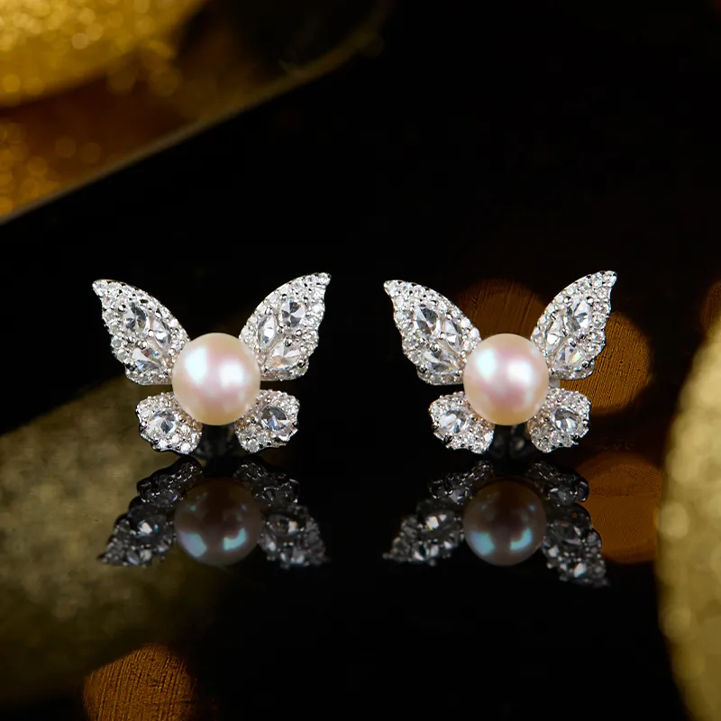 SEATINE Freshwater Pearl Pair Of Stud Earrings Women's-2