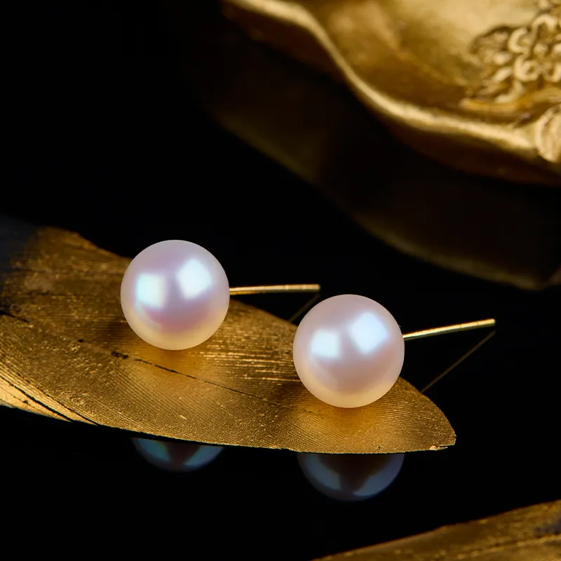 SEATINE Freshwater Pearl Stud Earrings Women's-5