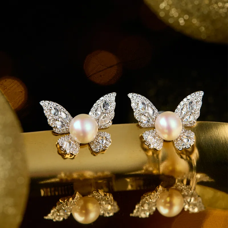 SEATINE Freshwater Pearl Pair Of Stud Earrings Women's-4