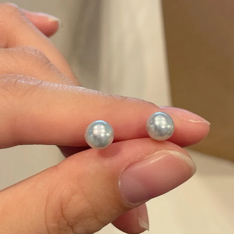 SEATINE Saltwater Pearl Stud Earrings Women's-4