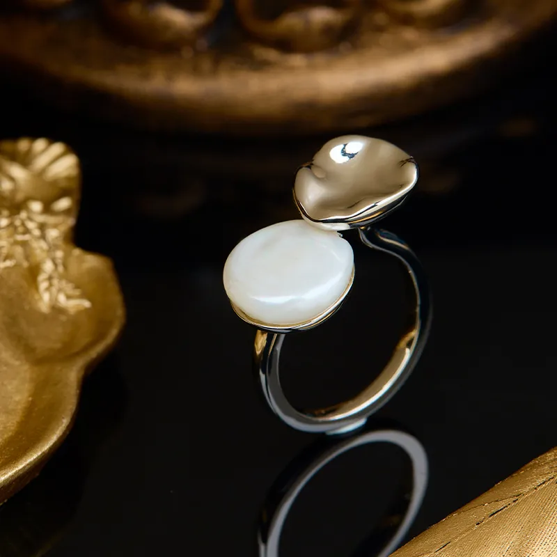 SEATINE Freshwater Pearl Rings Women's-5