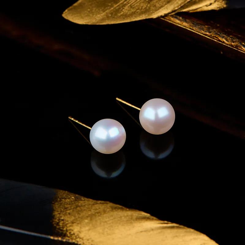 SEATINE Freshwater Pearl Stud Earrings Women's-4