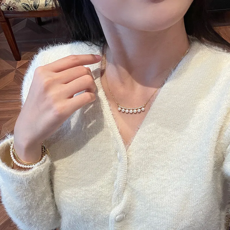 SEATINE Freshwater Pearl Necklaces Women's-2