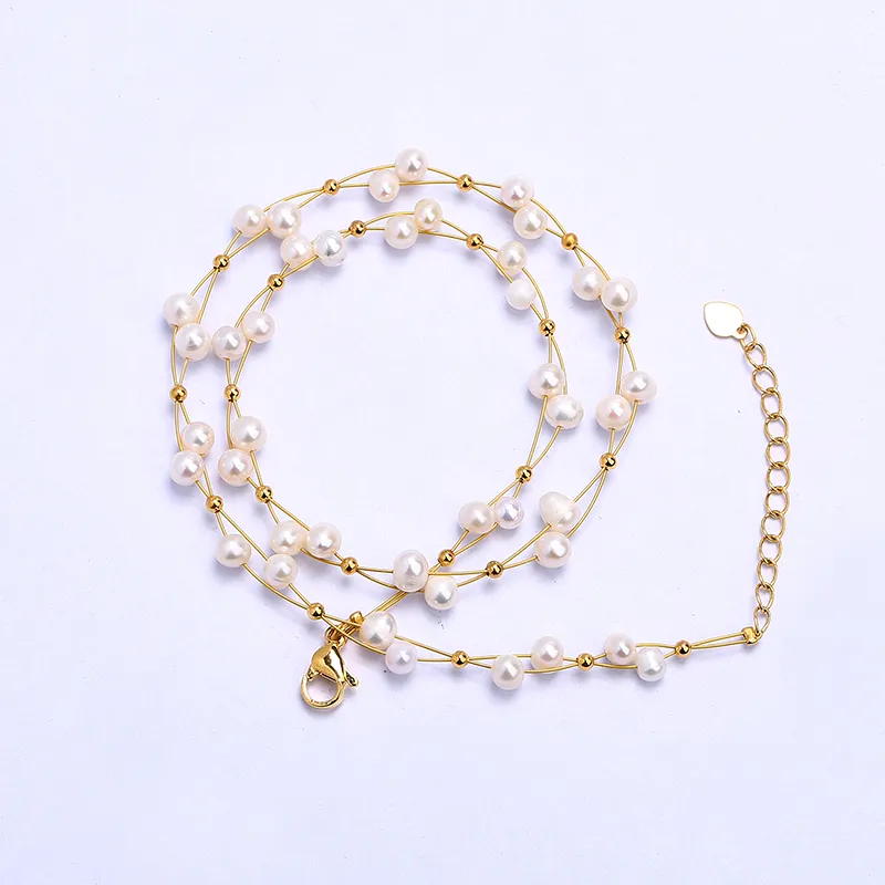 SEATINE Freshwater Pearl Necklaces Women's-2