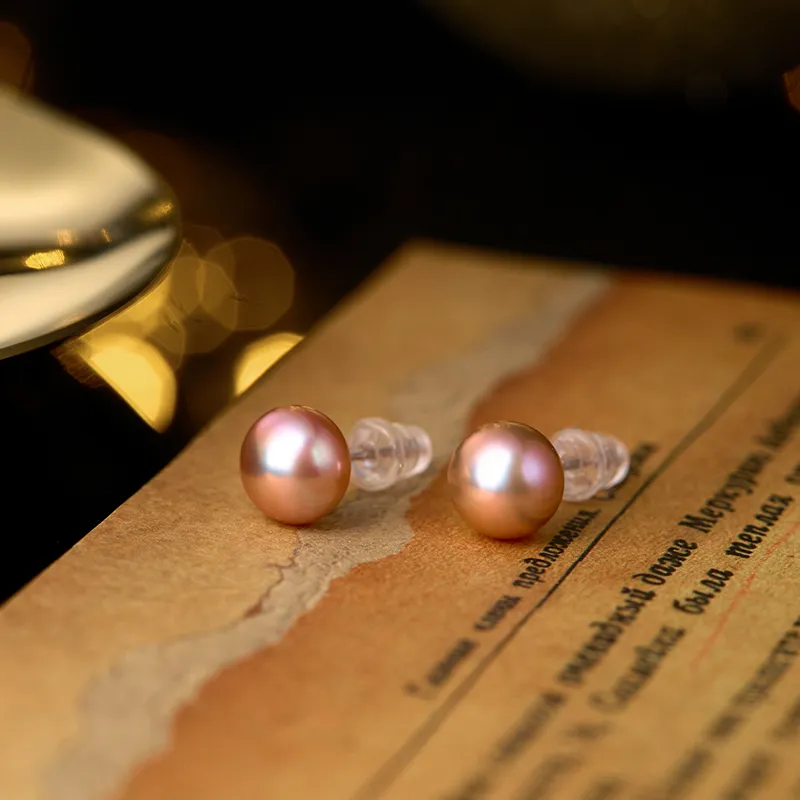SEATINE Freshwater Pearl Stud Earrings Women's-3