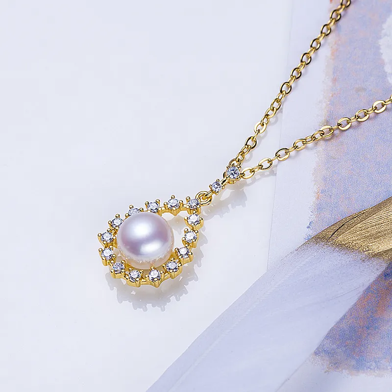 SEATINE Freshwater Pearl Necklaces Women's-5