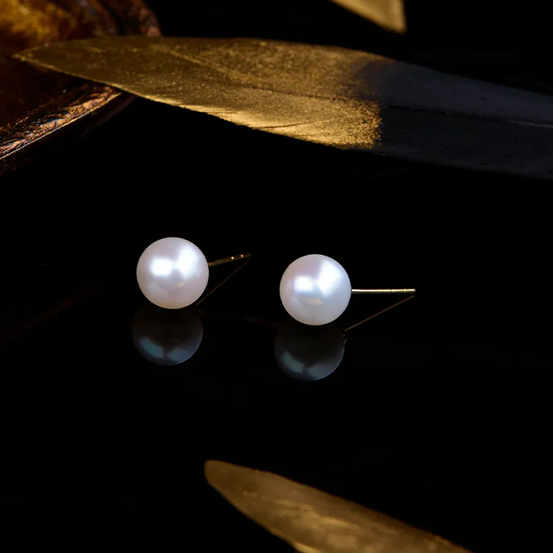 SEATINE Freshwater Pearl Stud Earrings Women's-3