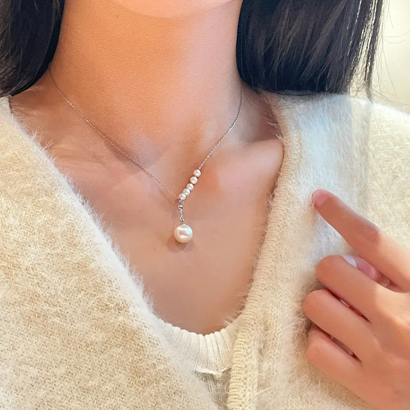 SEATINE Freshwater Pearl Necklaces Women's-2