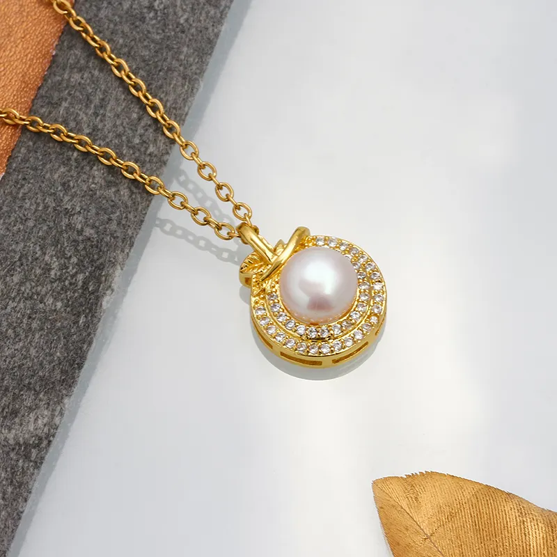 SEATINE Freshwater Pearl Necklaces Women's-5