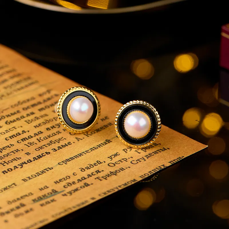 SEATINE Freshwater Pearl Stud Earrings Women's-1