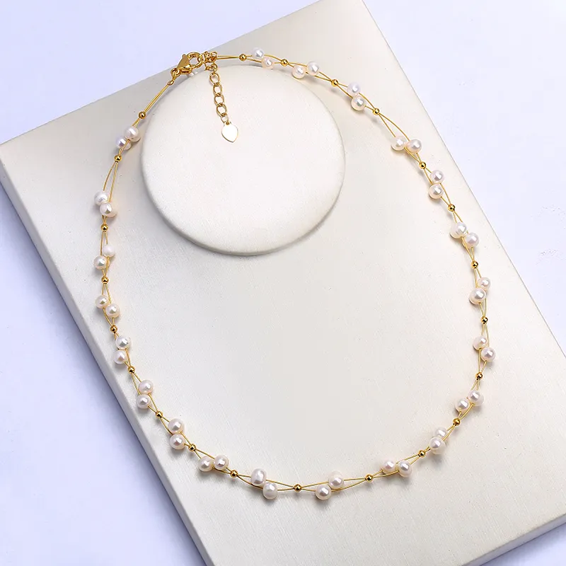 SEATINE Freshwater Pearl Necklaces Women's-1