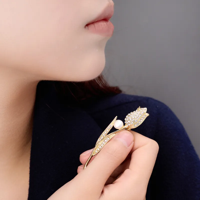 SEATINE Freshwater Pearl Brooches Women's-1