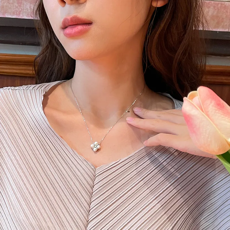 SEATINE Freshwater Pearl Necklaces Women's-4