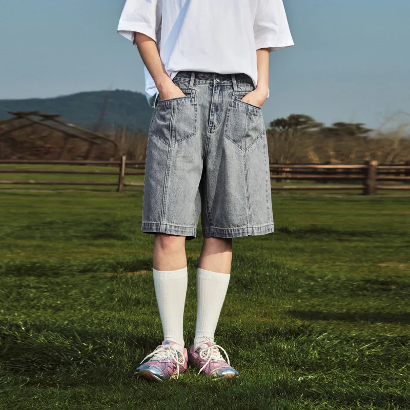 FORNINES Denim Shorts Unisex-6