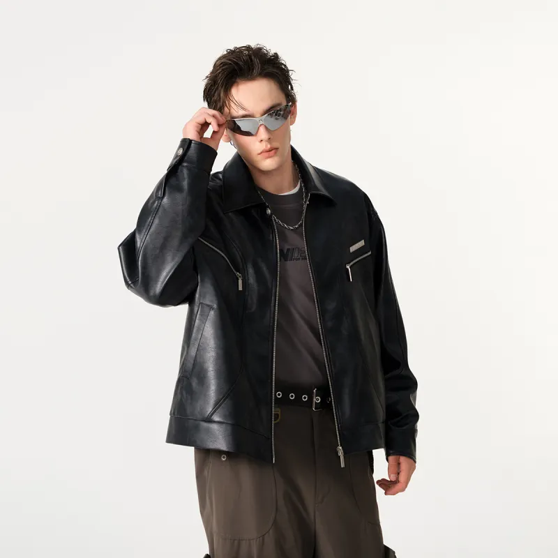 FORNINES Leather Jackets Unisex-9