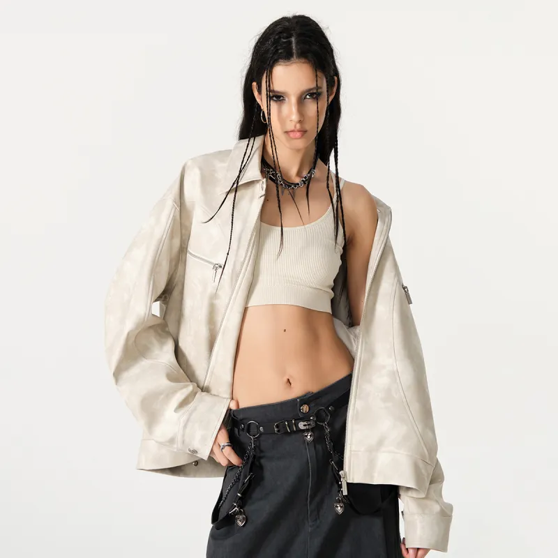 FORNINES Leather Jackets Unisex-13