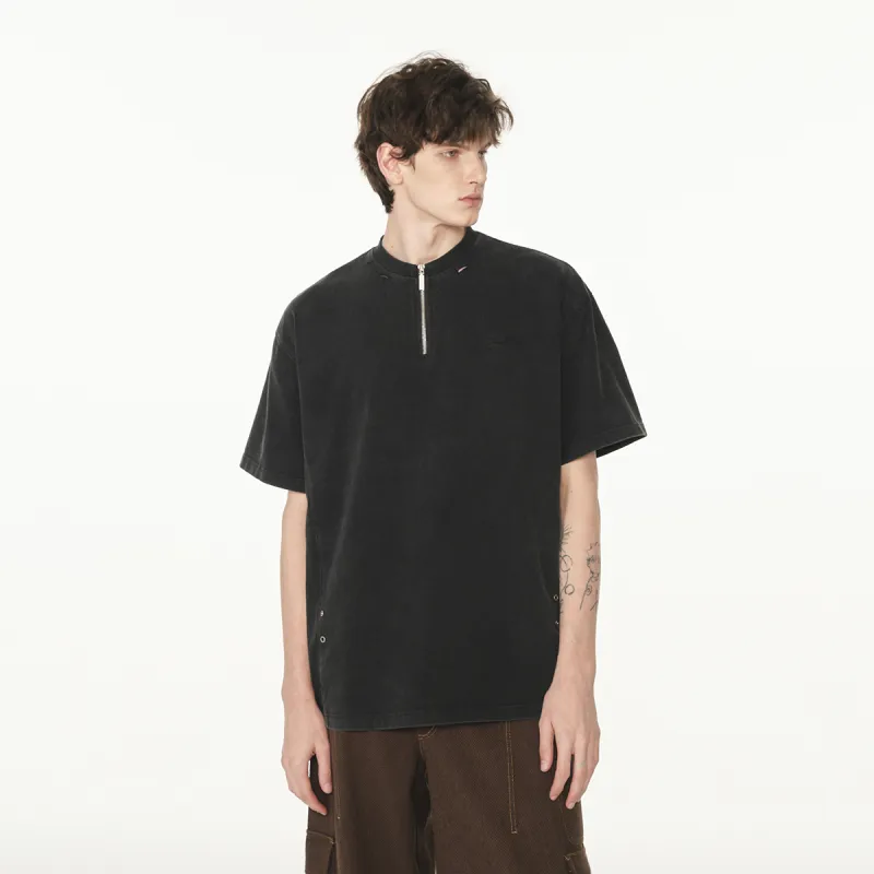 FORNINES T Shirt Unisex Washed Black-4