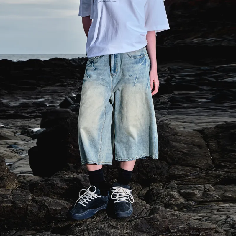 FORNINES Denim Shorts Unisex-8