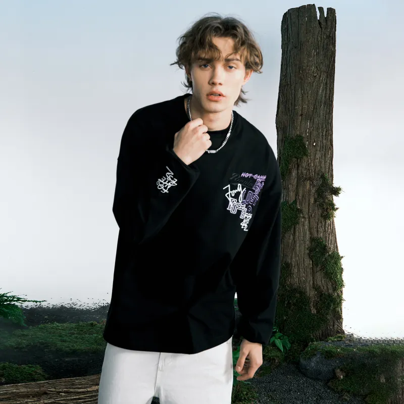 FORNINES Long Sleeved T Shirts Unisex-4