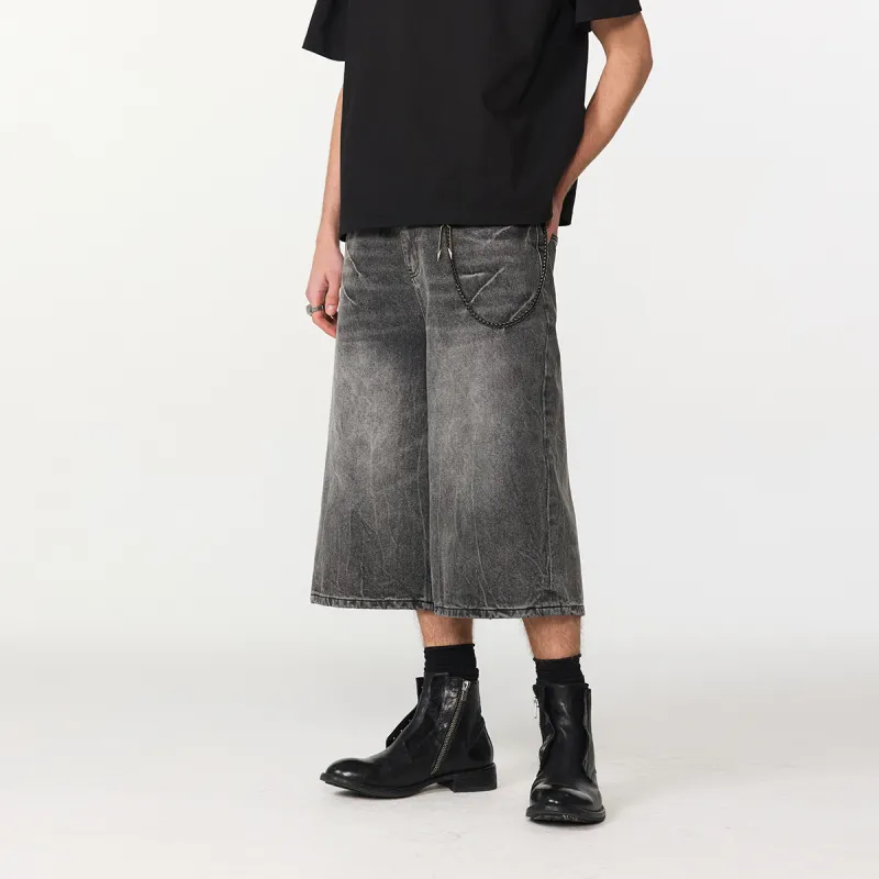 FORNINES Denim Shorts Unisex-4