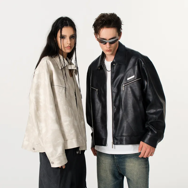 FORNINES Leather Jackets Unisex-7