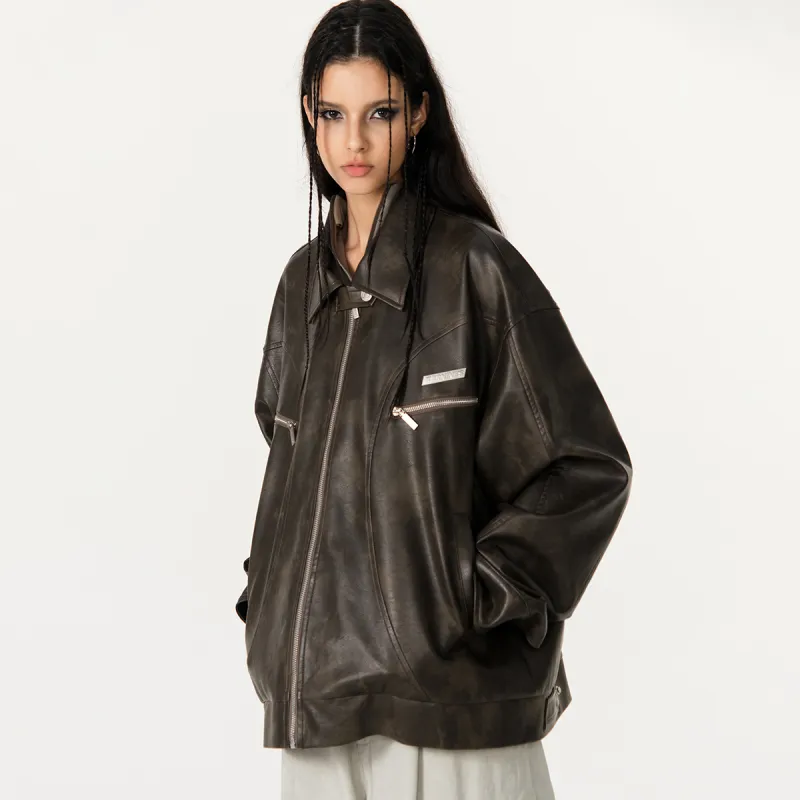 FORNINES Leather Jackets Unisex-4