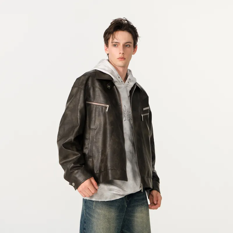 FORNINES Leather Jackets Unisex-2