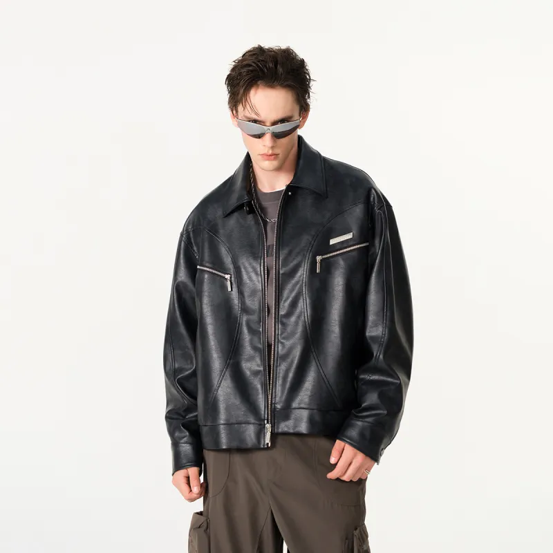 FORNINES Leather Jackets Unisex-10