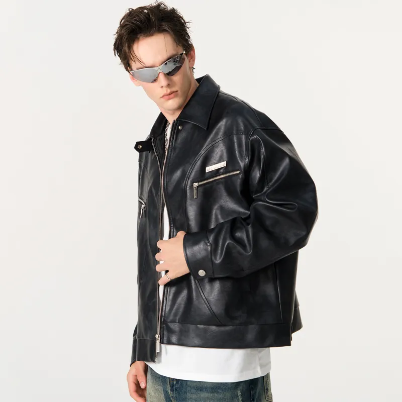 FORNINES Leather Jackets Unisex-8