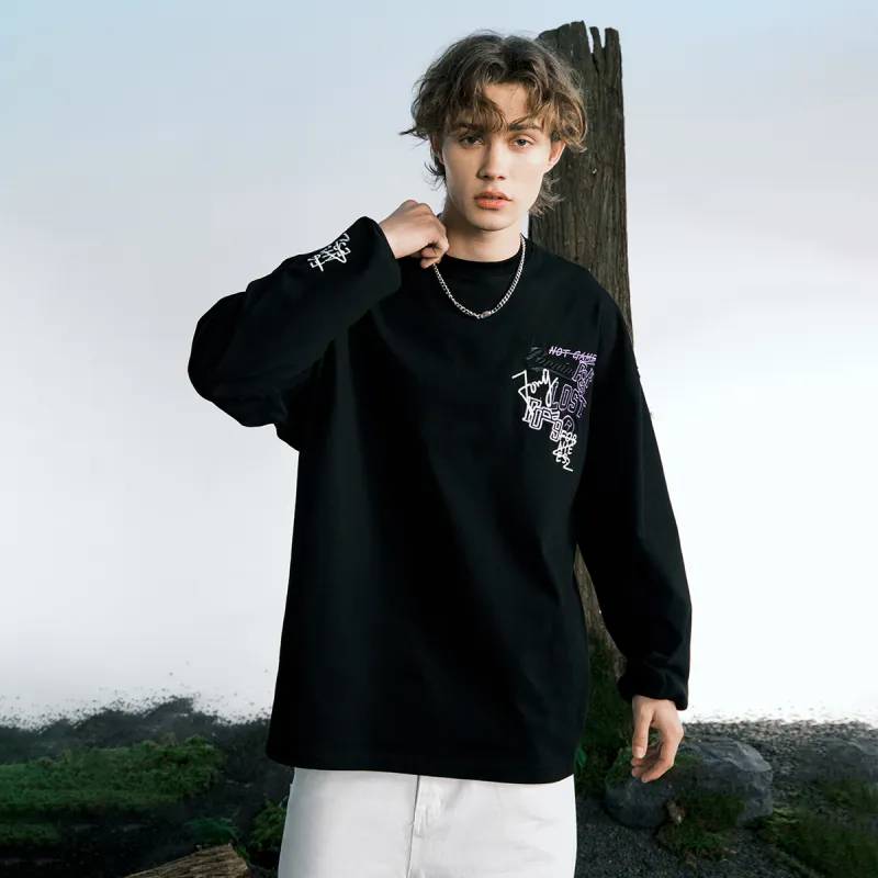 FORNINES Long Sleeved T Shirts Unisex-5