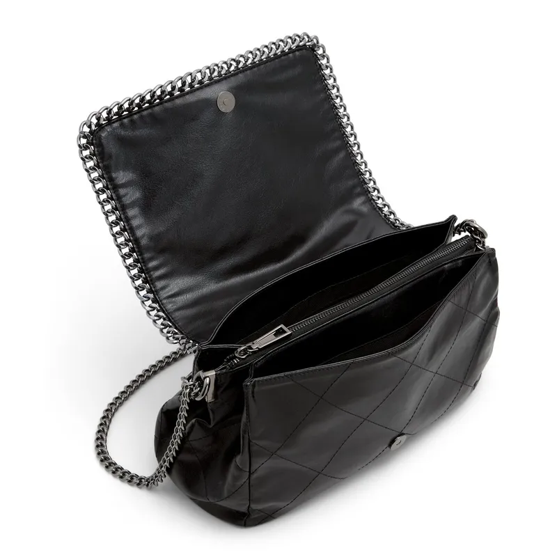 ALDO Artificial Leather Chain Crossbody Bag Tubas Women's Black-2