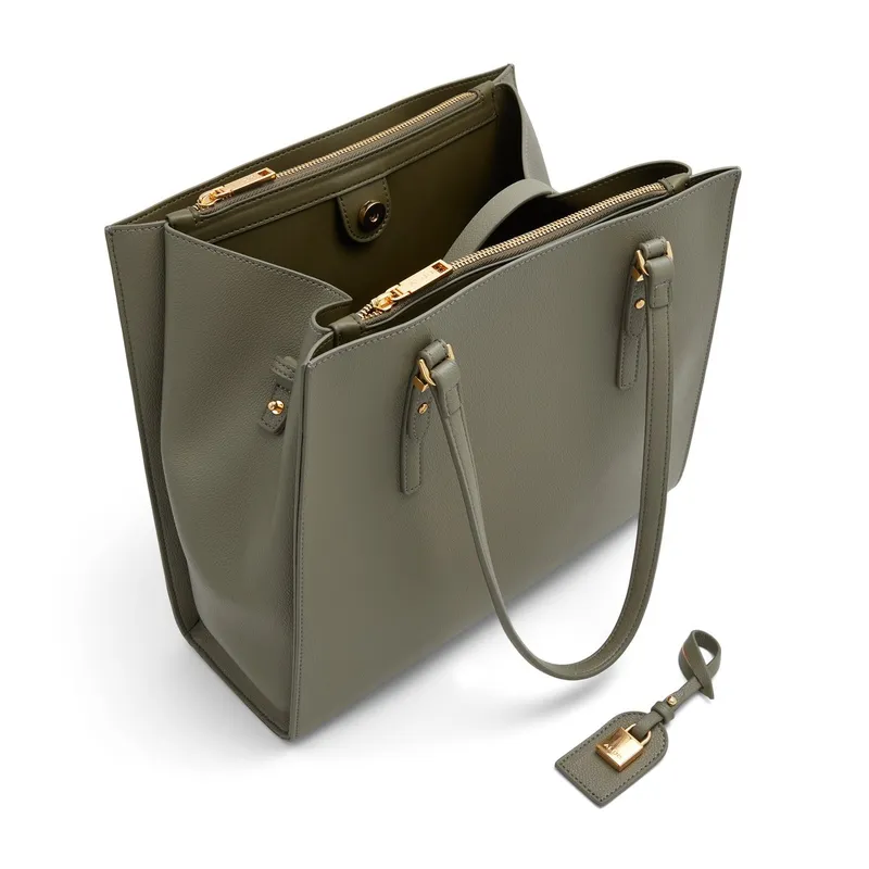 ALDO Artificial Leather One Shoulder Handbag Tubas Women's Khaki/Cognac/Black-2