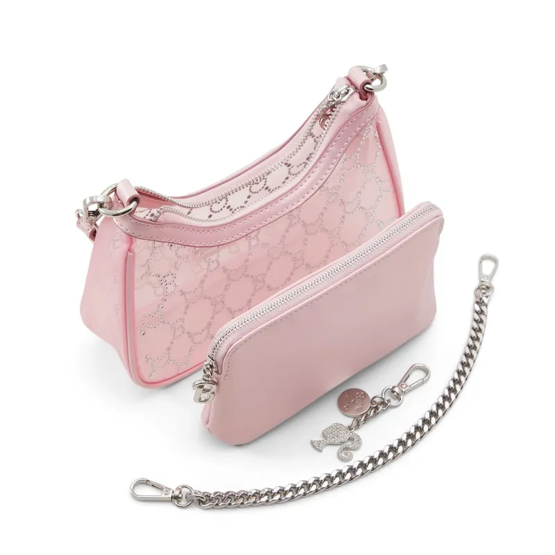 ALDO Barbie Co Branded Nylon With Artificial Leather Crossbody Bag, Shoulder Bag Women's-2