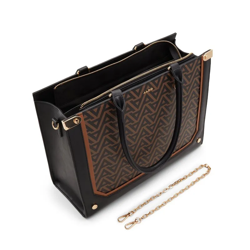 ALDO Artificial Leather Crossbody Bag, Handbag Medium Size Women's Bone/Mixed Color-5