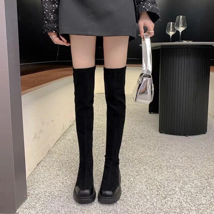 Xingdiman Over the knee Boots Women's Black-4