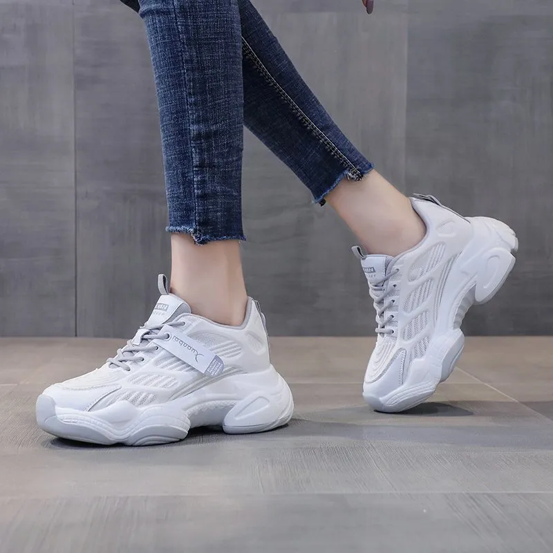 Xingdiman Lightweight Height Increasing Chunky Sneakers Women's-10