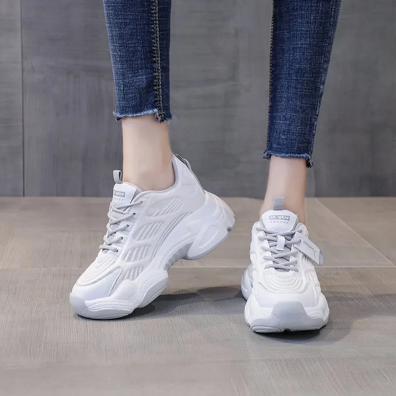 Xingdiman Lightweight Height Increasing Chunky Sneakers Women's-9