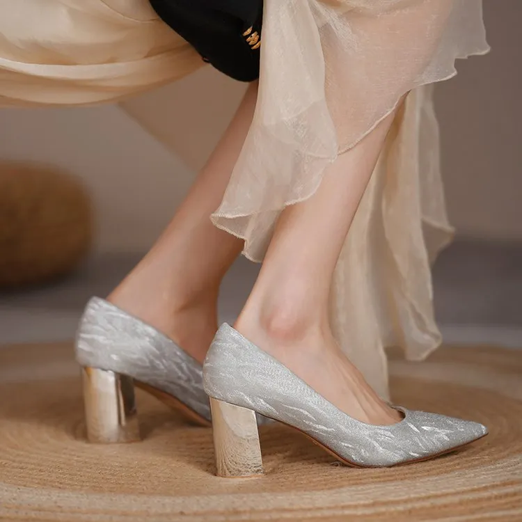 Xingdiman Chunky Heel High Heels Women's-4