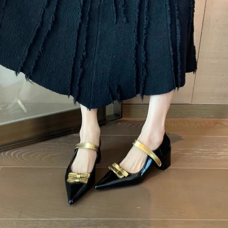 Xingdiman Block Heel High Heels Women's Black-7