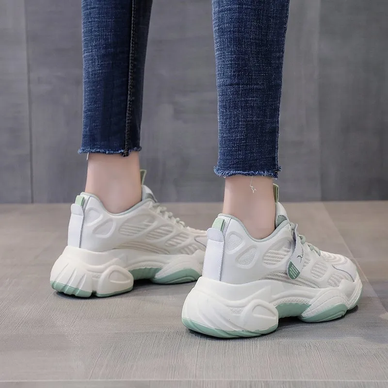 Xingdiman Lightweight Height Increasing Chunky Sneakers Women's-5
