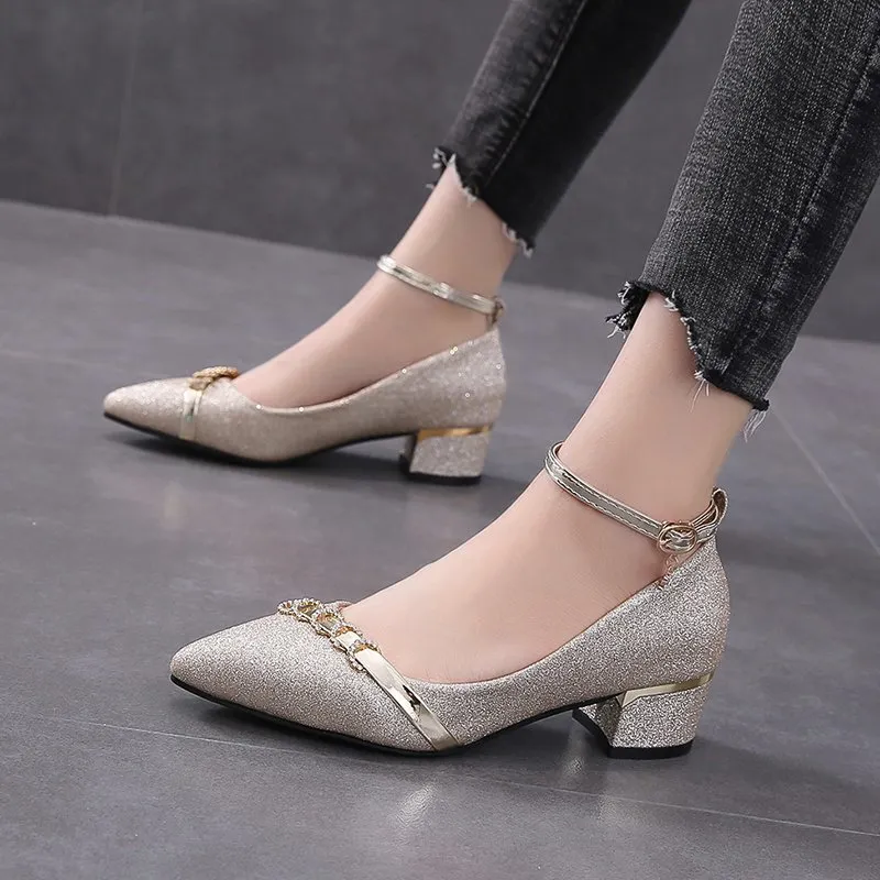 Xingdiman High Heels Women's Gold-13
