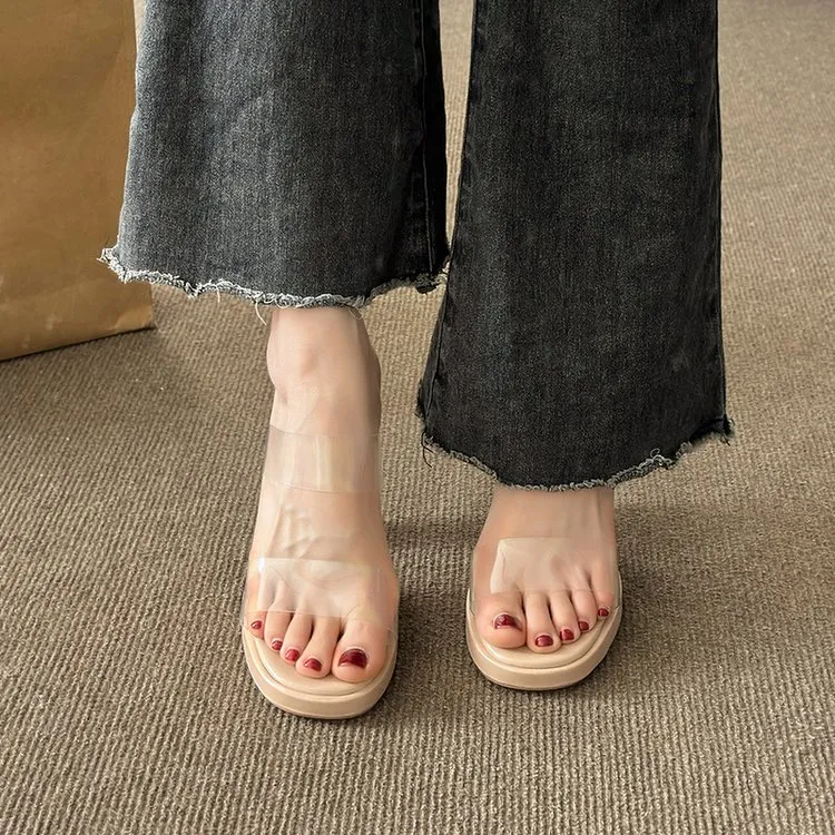 Xingdiman Slide Slippers Women's Beige-5