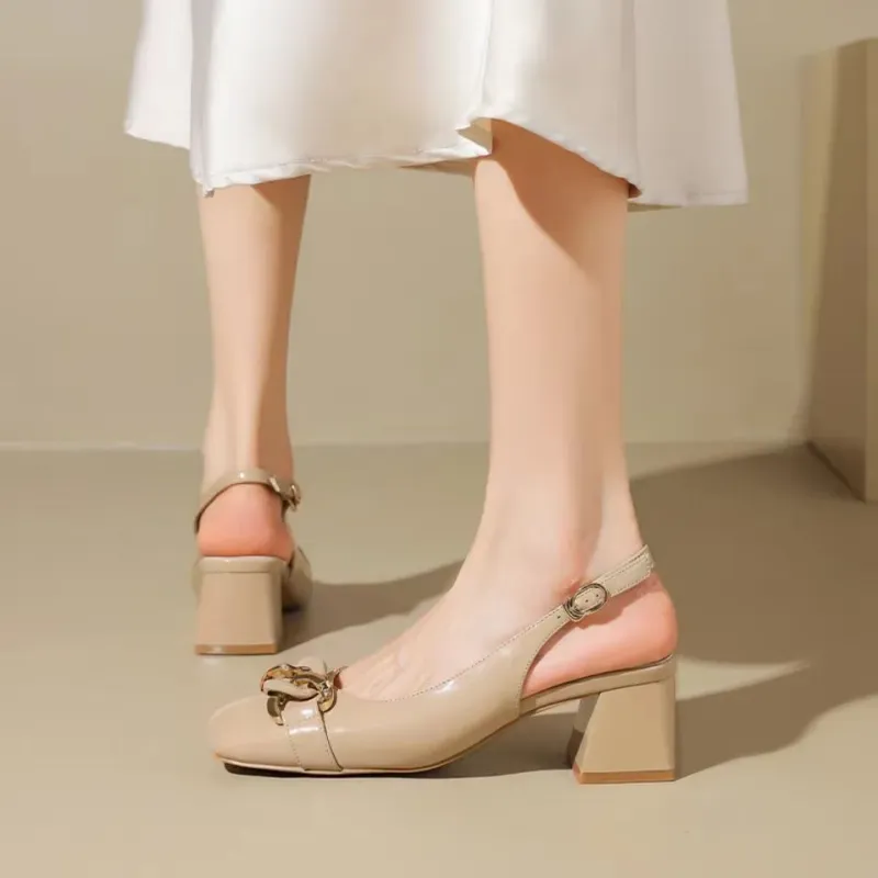 Xingdiman Chunky Heel High Heels 4.5cm Women's-5